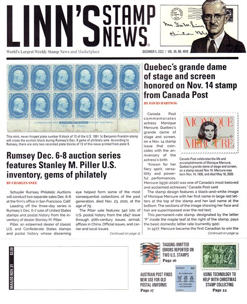 Linn's Stamp News Weekly Magazine
