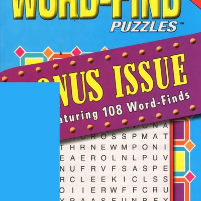 Superb Word Find Bonus Magazine