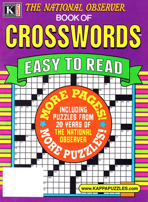 The National Observer Book of Crosswords Magazine